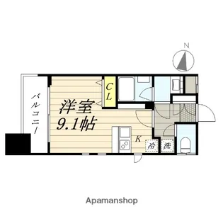 ゲートコート豊中【8階】の間取り