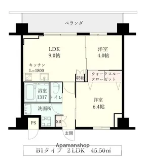 LANI TOYONAKA【4階】の間取り