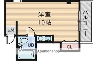 キャロル豊中駅前【3階】の間取り