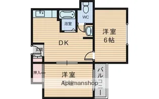 GS服部【2階】の間取り