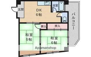 山ノ上ハイツ【3階】の間取り