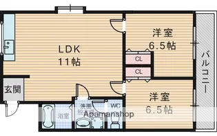 メゾントキワ【4階】の間取り