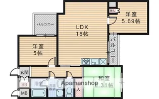 メゾン福殊【3階】の間取り