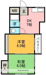CASA396【2階】の間取り
