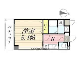 ロイヤルコート岡町【2階】の間取り