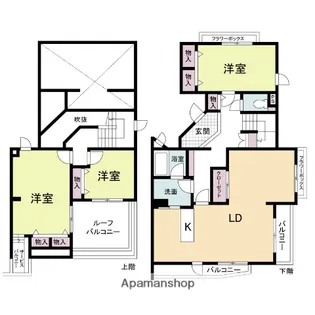 ロイヤル豊中千里園【2階】の間取り