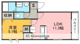 ポンリビエル【1階】の間取り