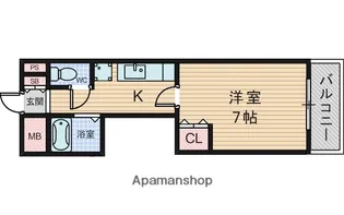 サンハイム蛍池第2【2階】の間取り