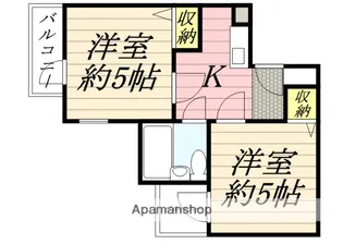 六龍苑岡町【1階】の間取り