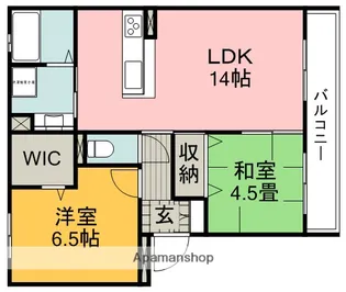 パストラルエント・岡町【1階】の間取り