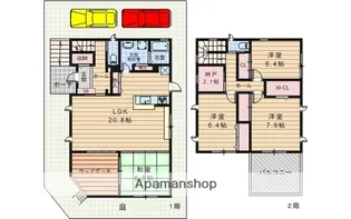 大阪府豊中市上野東3丁目【一戸建】の間取り