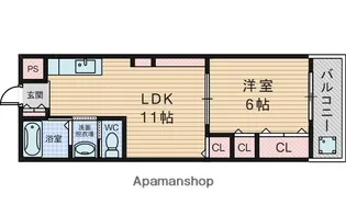 第五八雲マンション【1階】の間取り