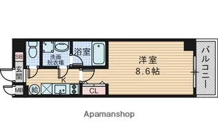 ループ天神【5階】の間取り