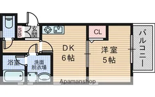 大阪府豊中市北条町1丁目【アパート】の間取り