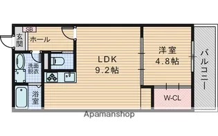 プリヴェ豊中曽根【2階】の間取り