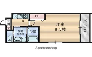 リアコート豊中ⅡSOUTH【4階】の間取り