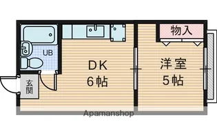 シャンティー今谷【4階】の間取り