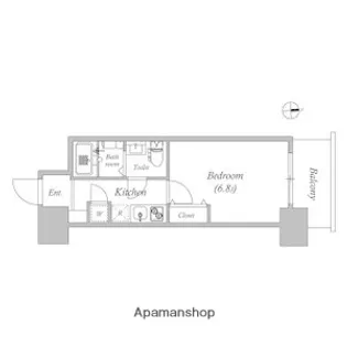 アドバンス江坂ラシュレ【11階】の間取り