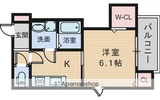 アルバス上野東【1階】の間取り