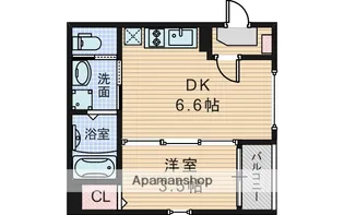 ハーモニーテラス浜【1階】の間取り