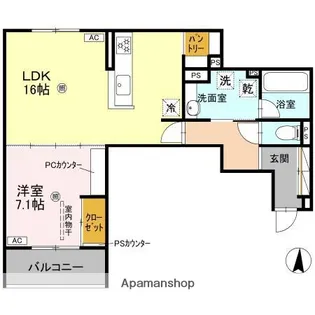 DAIWA CITY NAKASAKURAZUKA【3階】の間取り