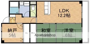 アスティオン江坂【4階】の間取り