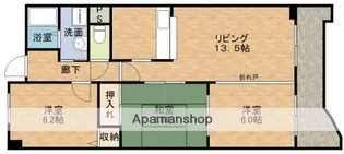アラメダ江坂【3階】の間取り