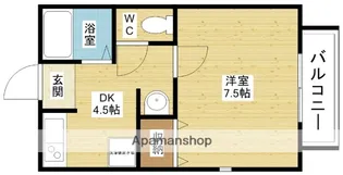 ラ・メール栄【1階】の間取り
