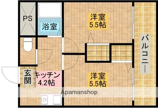 大阪府大阪市淀川区木川東4丁目【マンション】の間取り