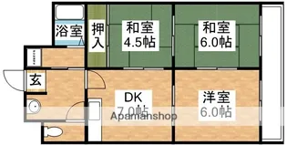 三番町マンション【7階】の間取り