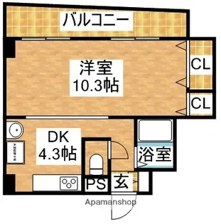 大拓ハイツ6【2階】の間取り
