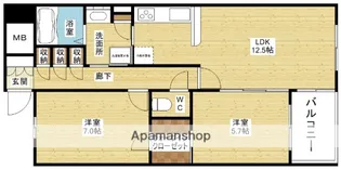 アトリア新大阪【2階】の間取り
