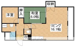 エクセレント緑地公園【6階】の間取り