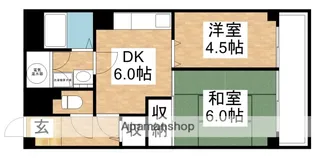 三国本町スカイハイツ【10階】の間取り