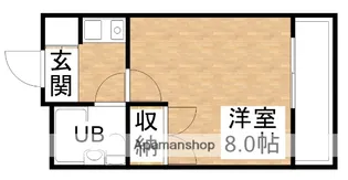 江坂ハイツ8【1階】の間取り