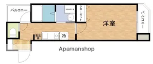 ミラクルセブン江坂【5階】の間取り