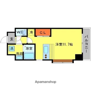 GROOVE江坂【3階】の間取り