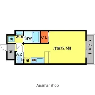 GROOVE江坂【3階】の間取り