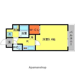 GROOVE江坂【4階】の間取り