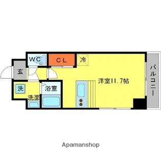 GROOVE江坂【3階】の間取り