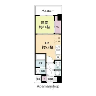 セレニテ新大阪カルム【10階】の間取り
