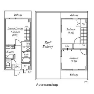 NLC新大阪【7階】の間取り
