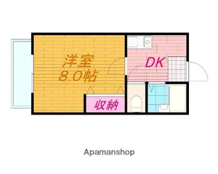 1Kの間取り画像