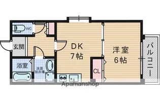 豊中服部アパートメント【2階】の間取り