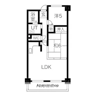 パルティール南ヶ丘【3階】の間取り