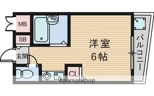 メゾンアンティーム【4階】の間取り