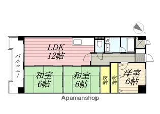 ハイツ東豊台【2階】の間取り