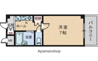 大阪府大阪市東淀川区大道南2丁目【マンション】の間取り