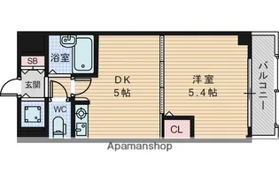 日大ロイヤル西中島【6階】の間取り