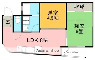 クレセント南町【2階】の間取り